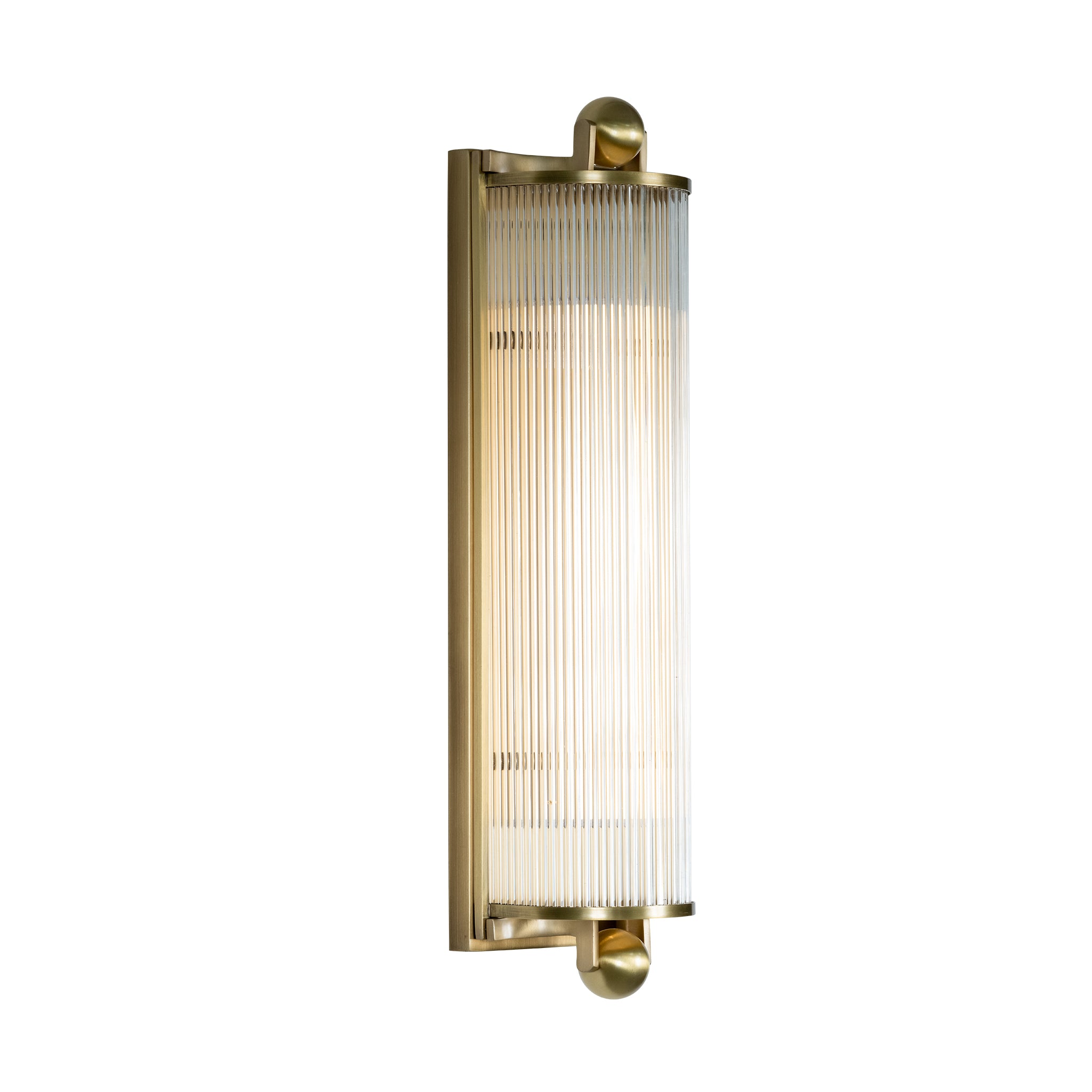 that's living antique brass levi sconce wall sconce 