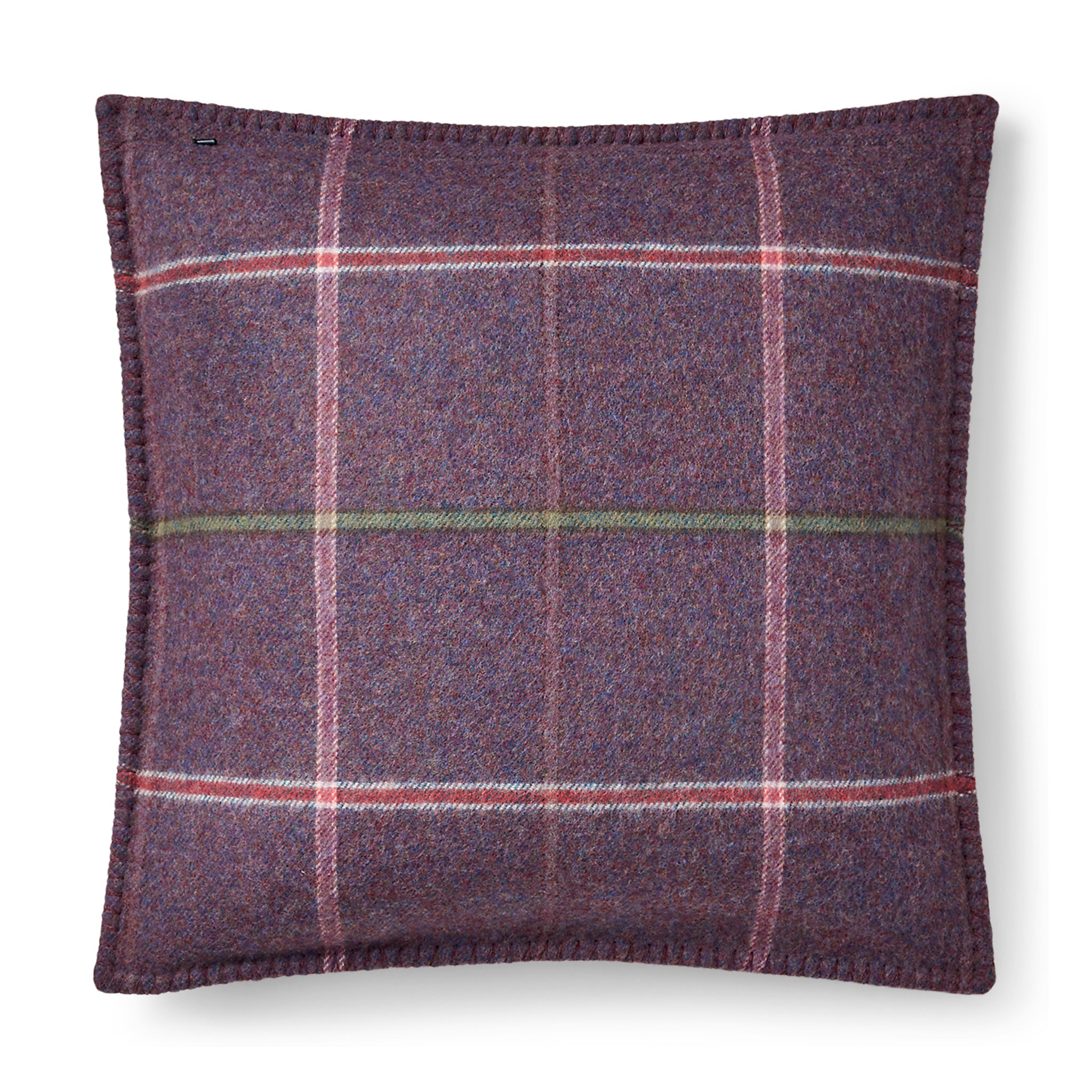 ralph lauren platsfield plaid throw pillow purple decorative pillows & cushions 