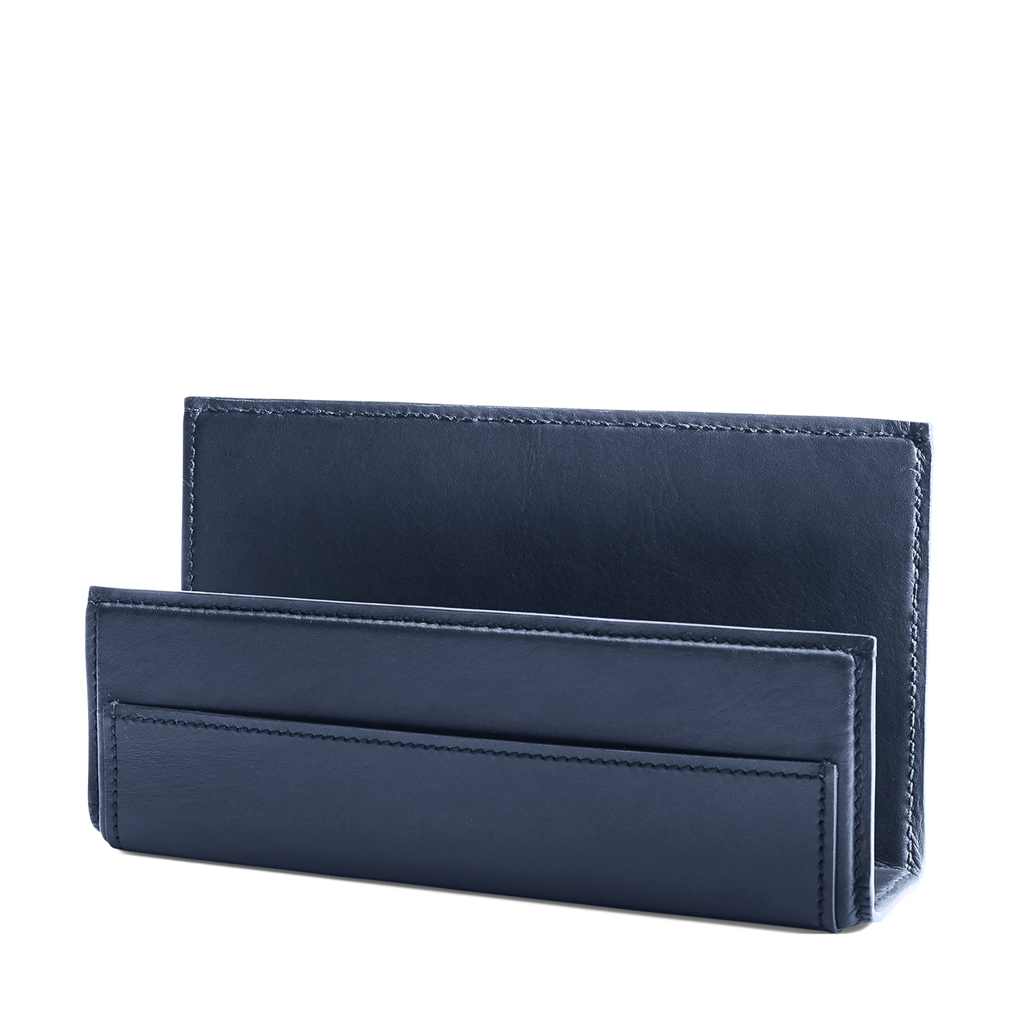 ralph lauren brennan letter holder in leather navy home accessories 