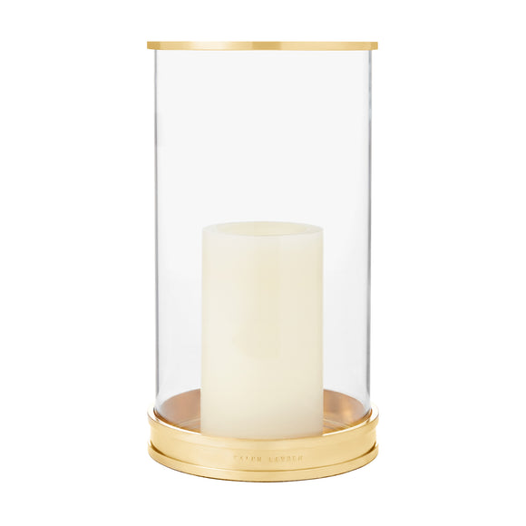 ralph lauren modern mini  hurricane brass holders 