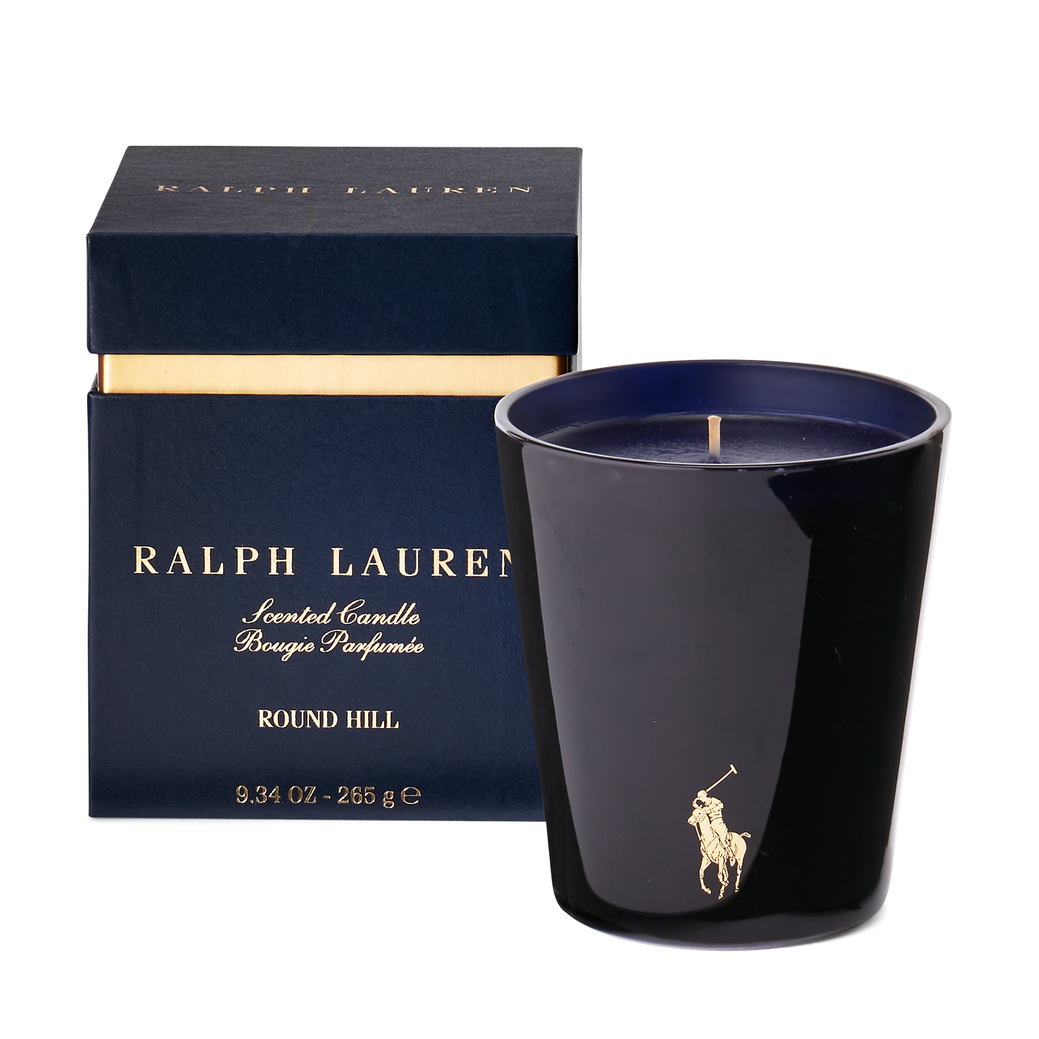 ralph lauren round hill candle navy and gold scented candles 