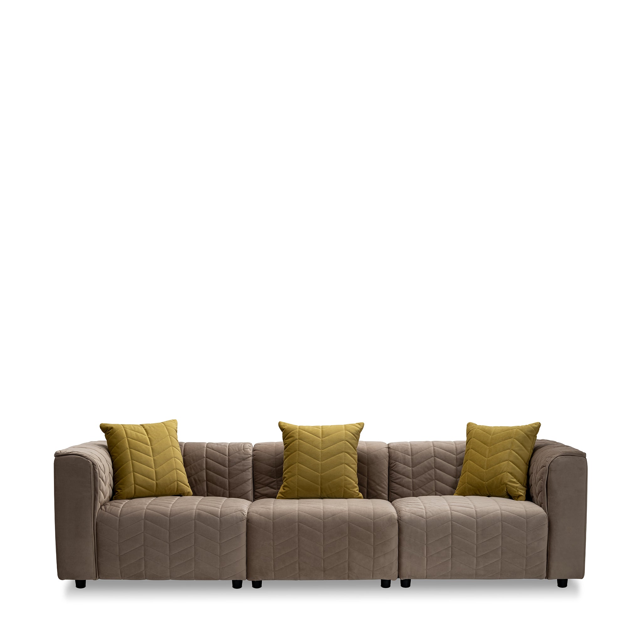 that's living langdon velvet 3 seater composition loveseats & sofas 