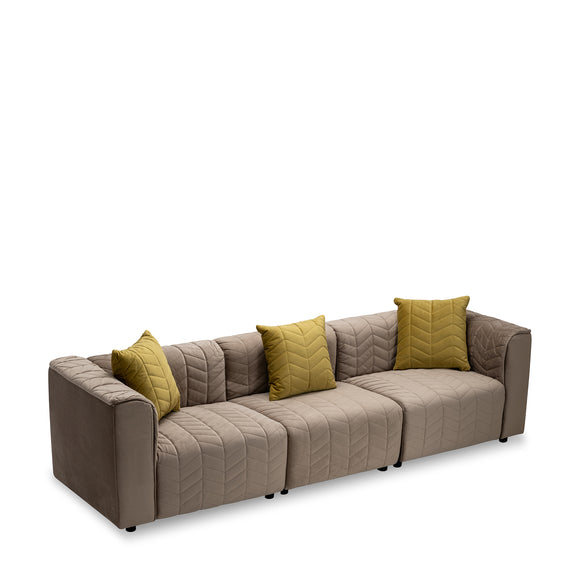 that's living langdon velvet 3 seater composition loveseats & sofas 