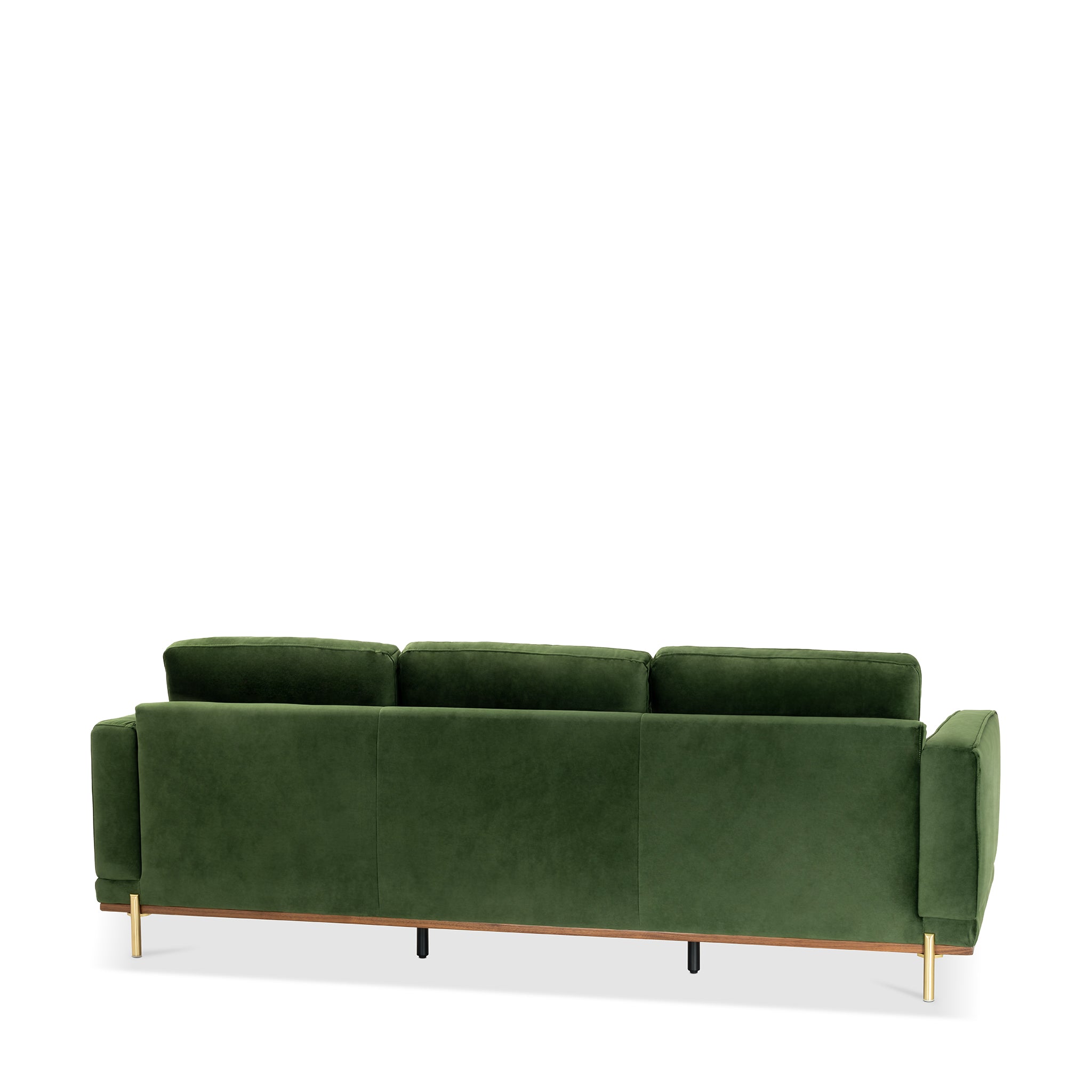 that's living valdivia verde velvet 3-seater sofa loveseats & sofas 