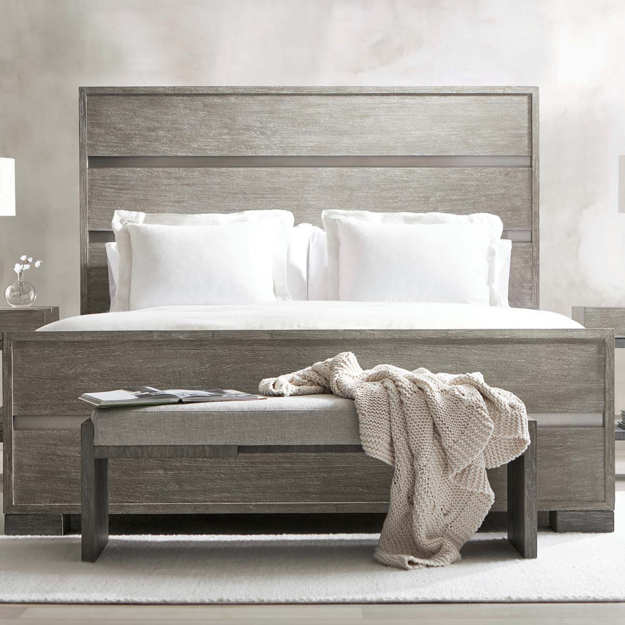 bernhardt foundations panel king bed beds 