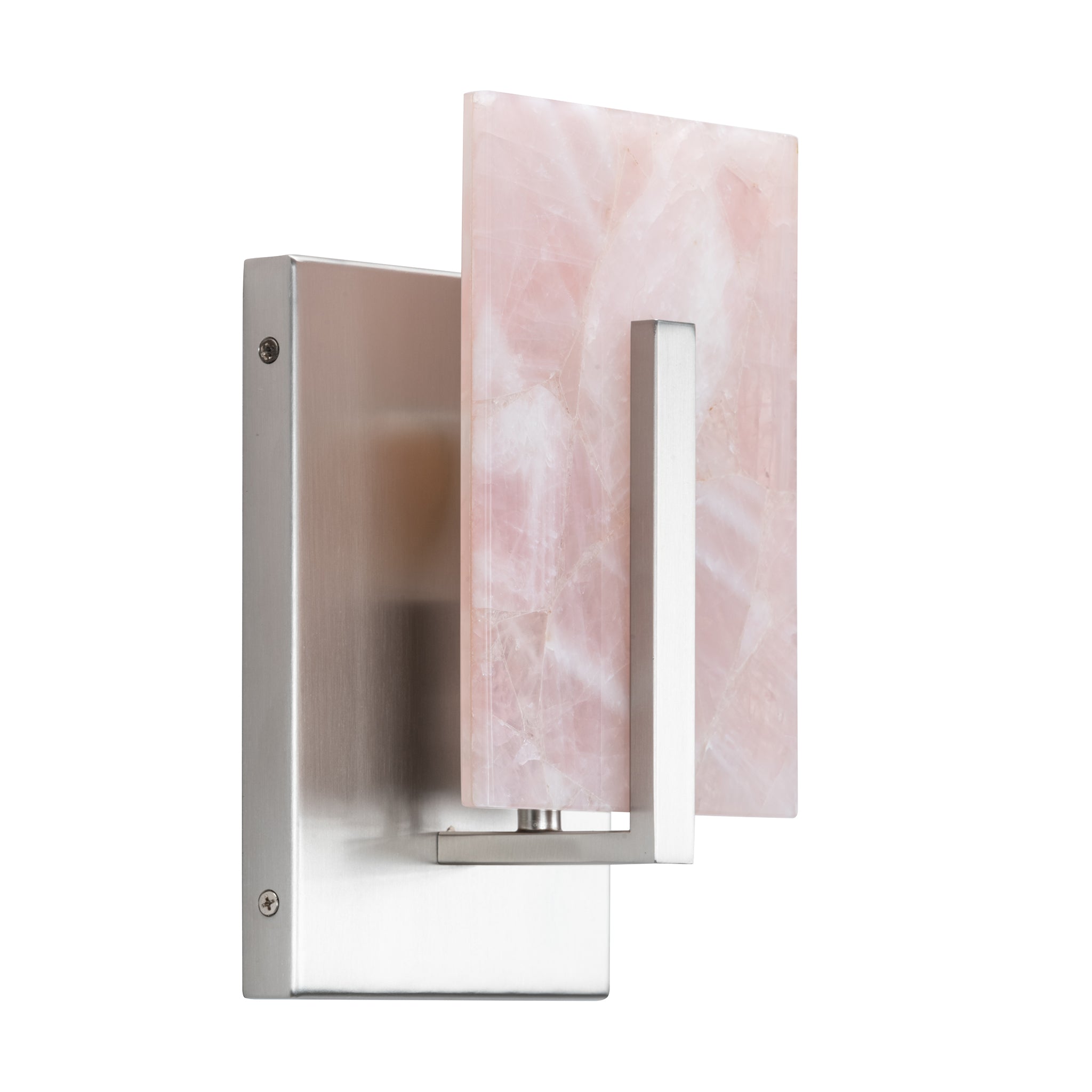 that's living halo sconce in rose quartz (nickel) wall sconce 