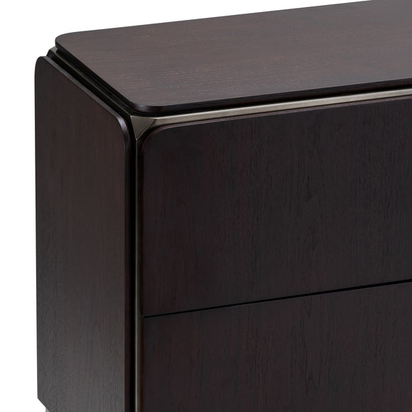 that's living castor dark walnut 8-drawer chest chests 