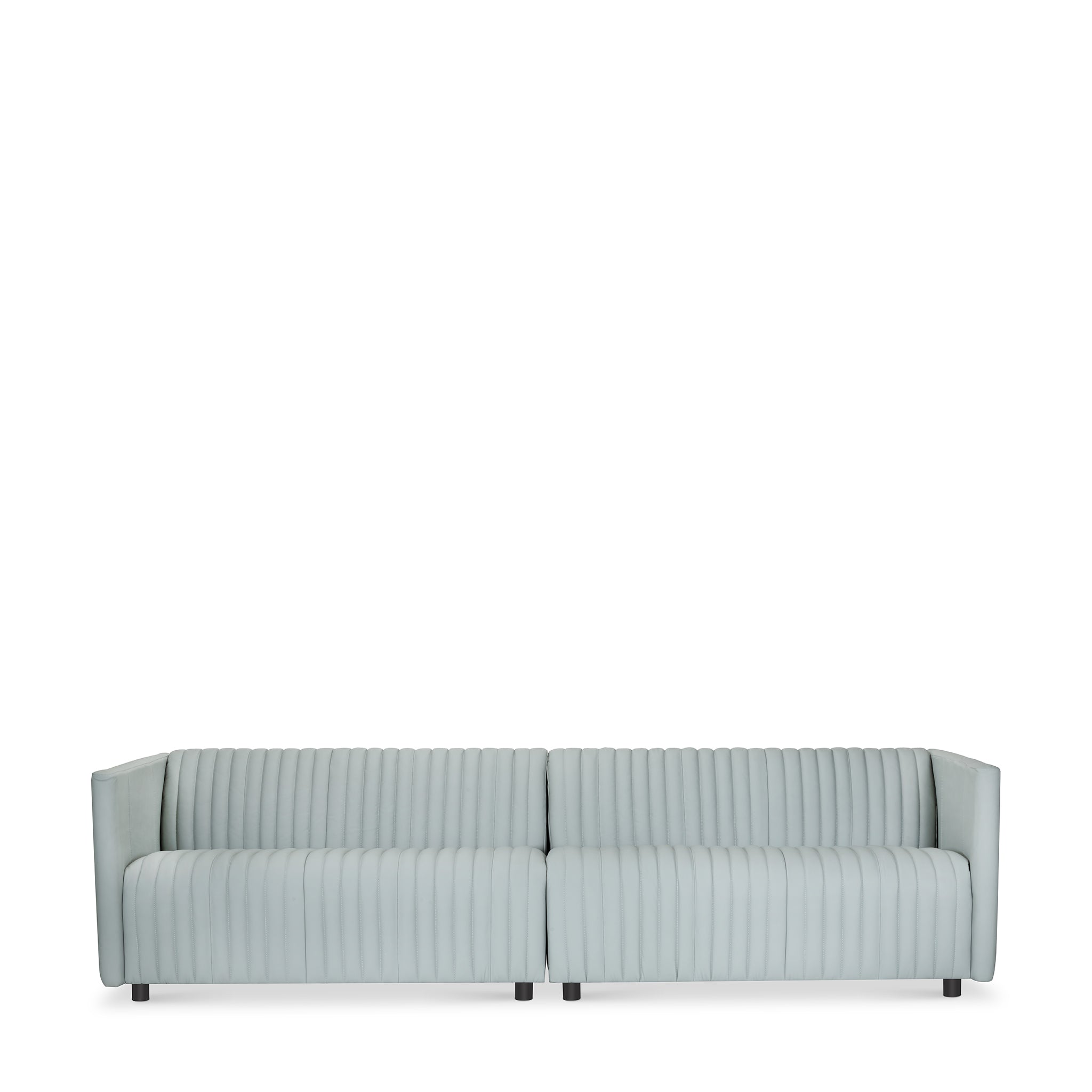 that's living giselle grey leather 4-seater sofa loveseats & sofas 