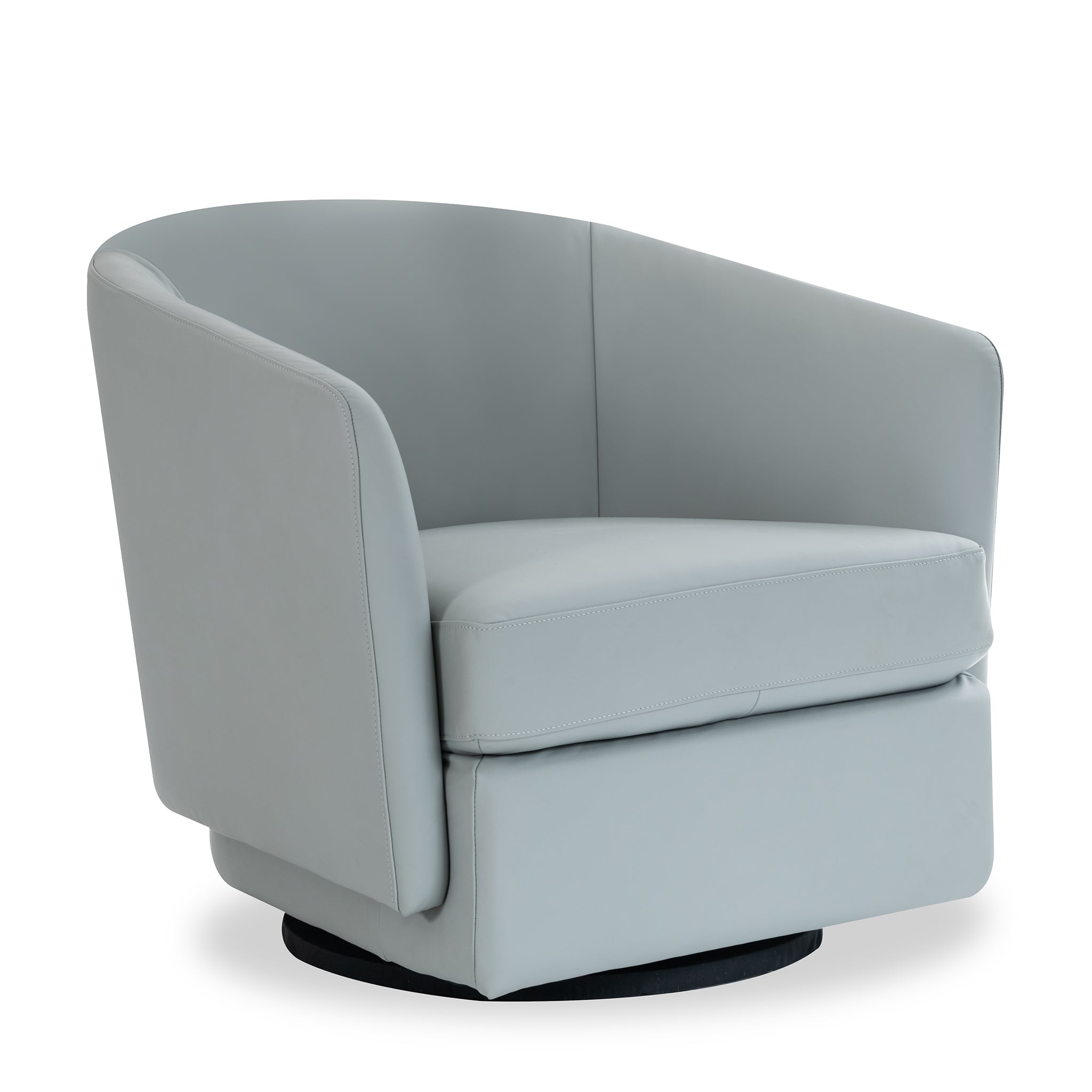 that's living belfast grey leather swivel chair chairs 