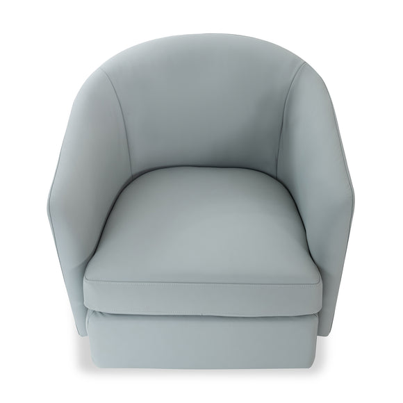 that's living belfast grey leather swivel chair chairs 