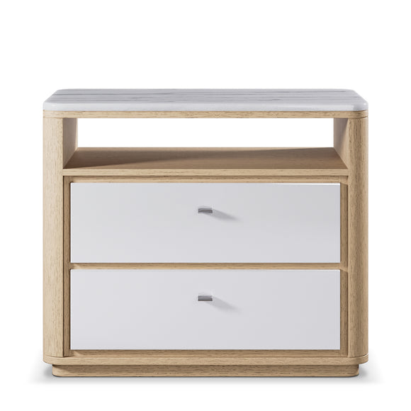 adriana hoyos gem marble top nightstand set sets 