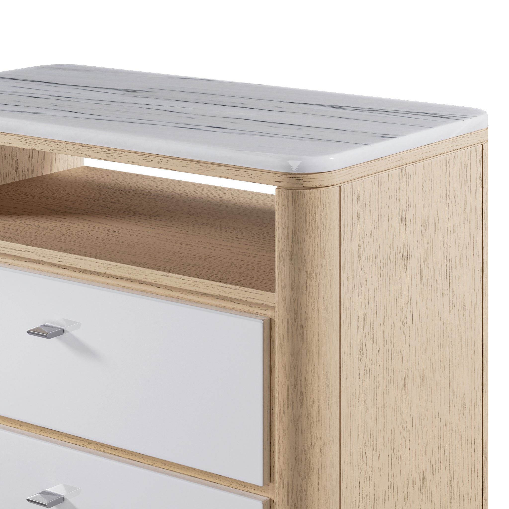 adriana hoyos gem marble top nightstand nightstands 