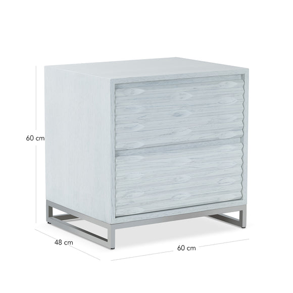 that's living insculpt silver white nightstand nightstands 