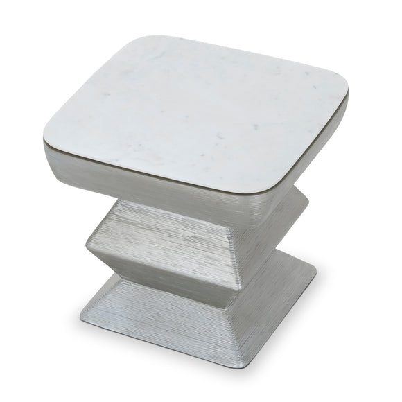 that's living flow silver end table end tables 