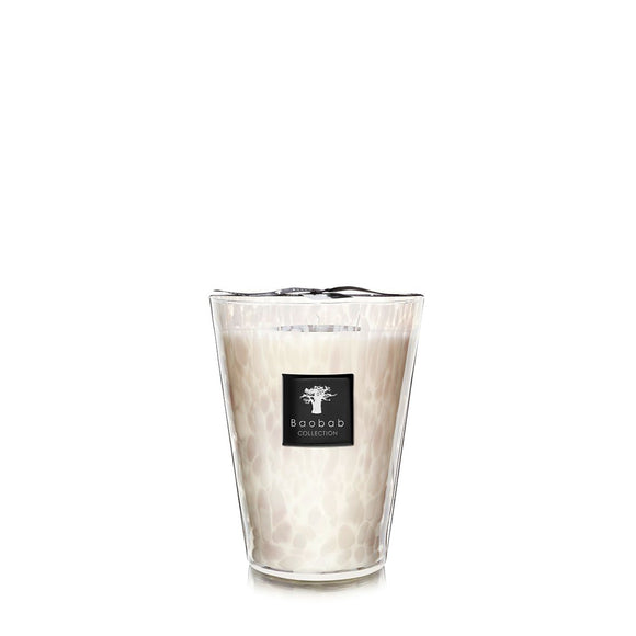 baobab max 24 white pearls scents scented candles 