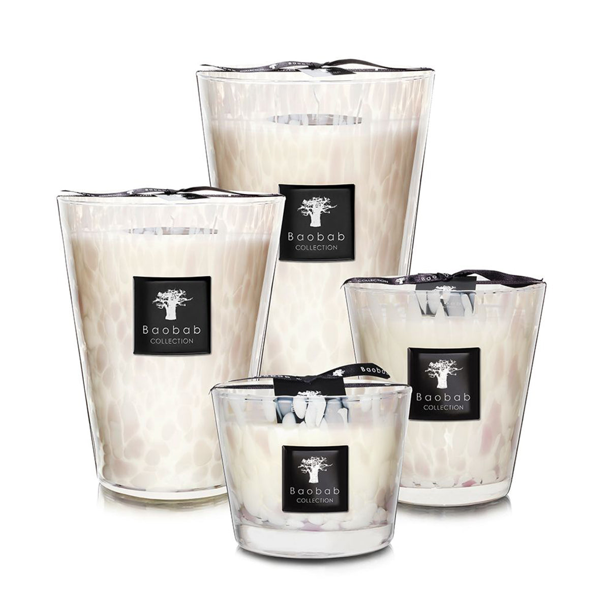 baobab max 24 white pearls scents scented candles 