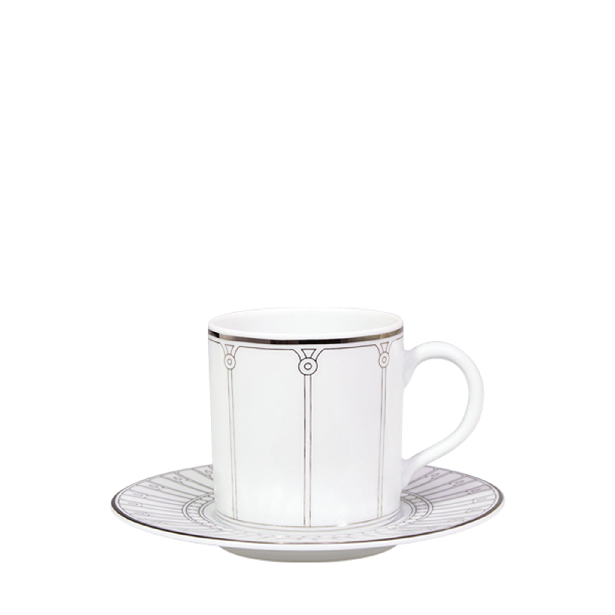 porcel allegro coffee cup & saucer set of 6 tea & coffee 