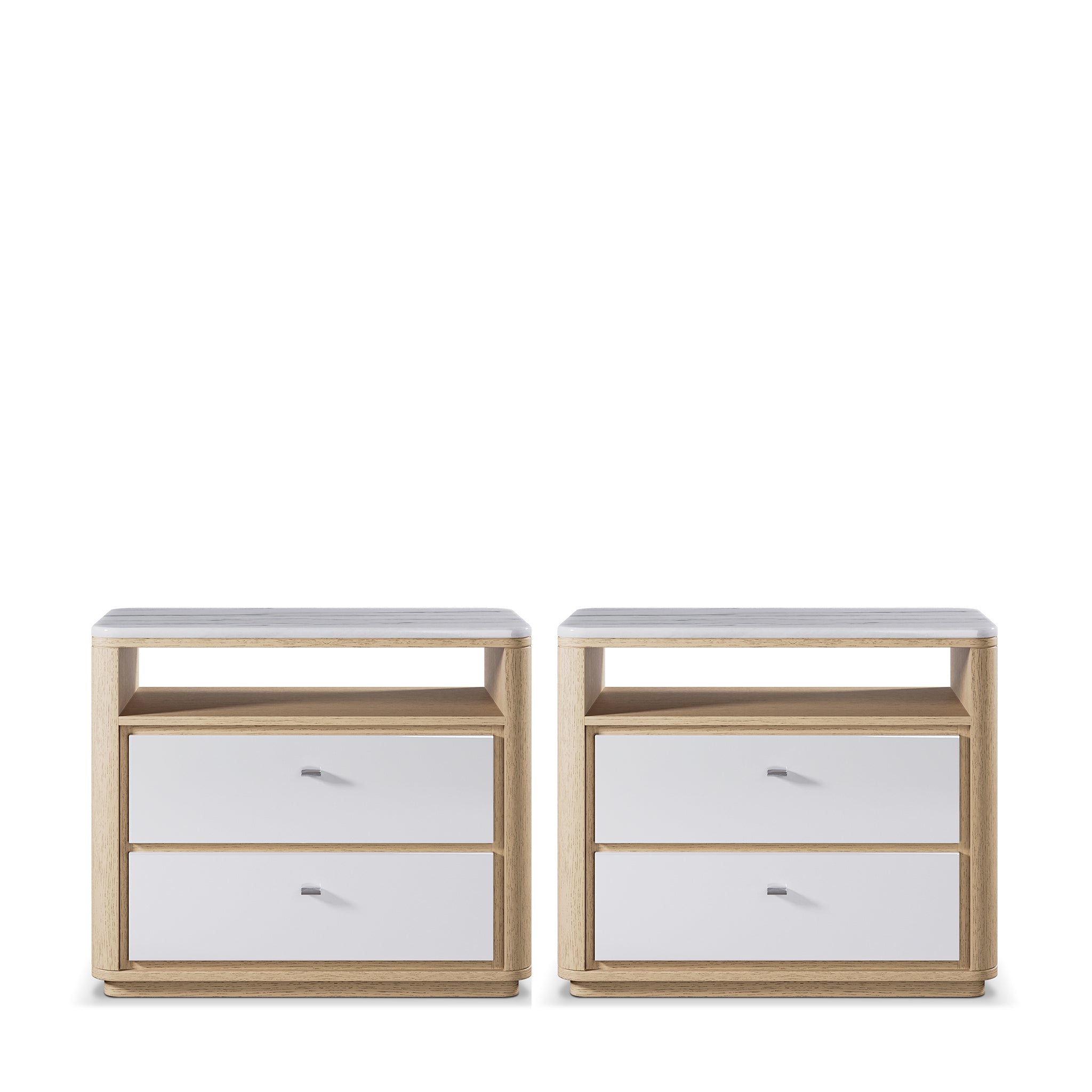 adriana hoyos gem marble top nightstand set sets 