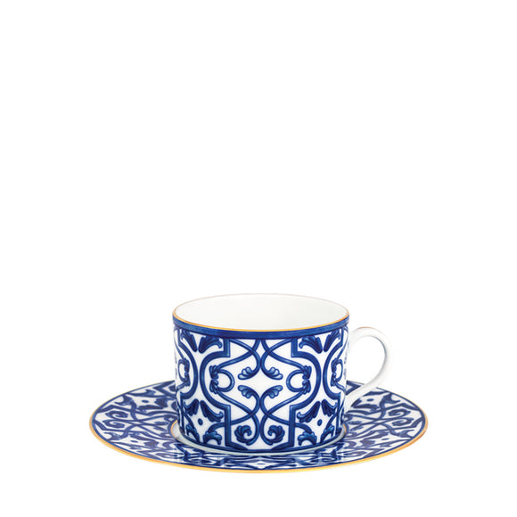 porcel blue legacy myth new tea cup and saucer 21cl tea & coffee 