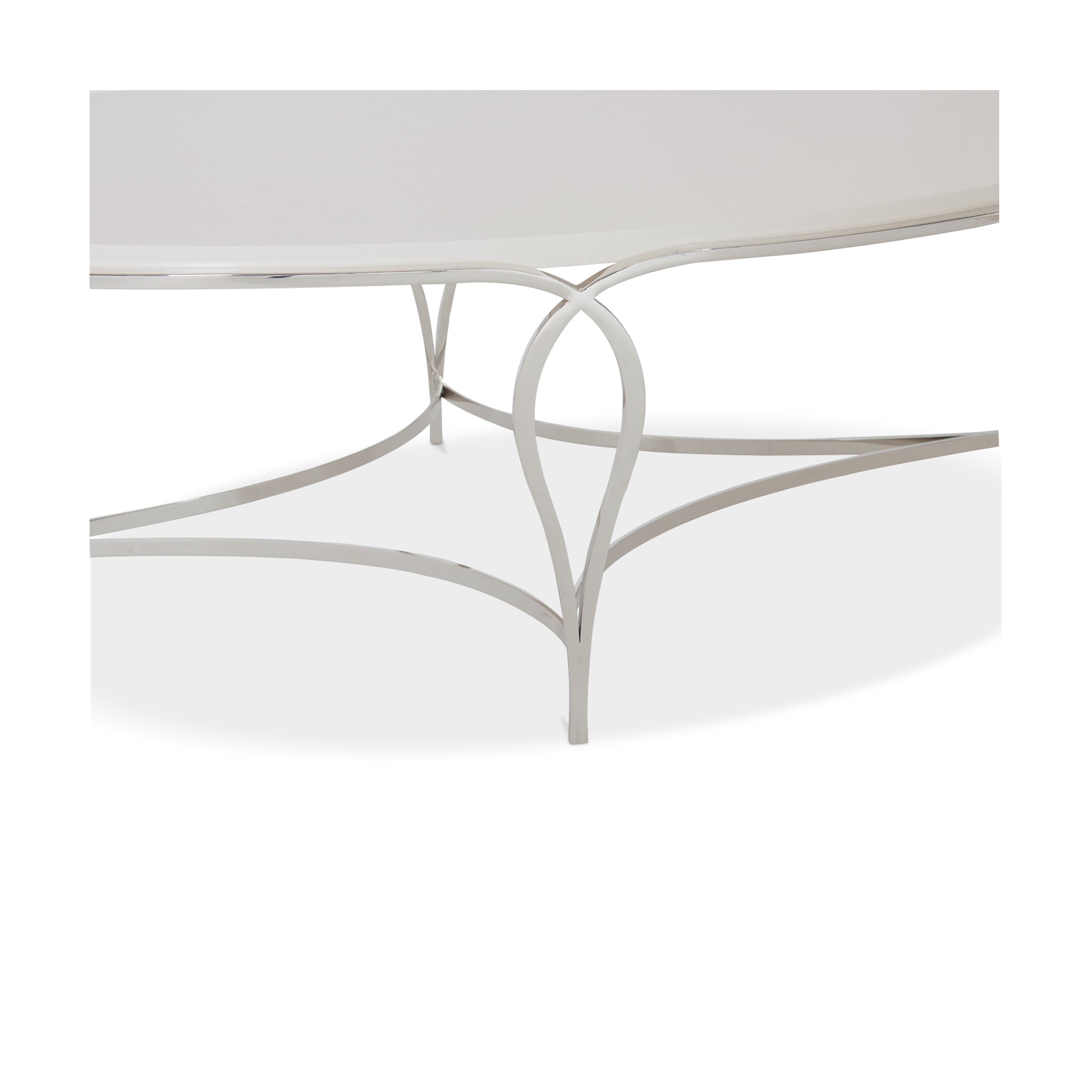 bernhardt calista metal oval cocktail table coffee tables 